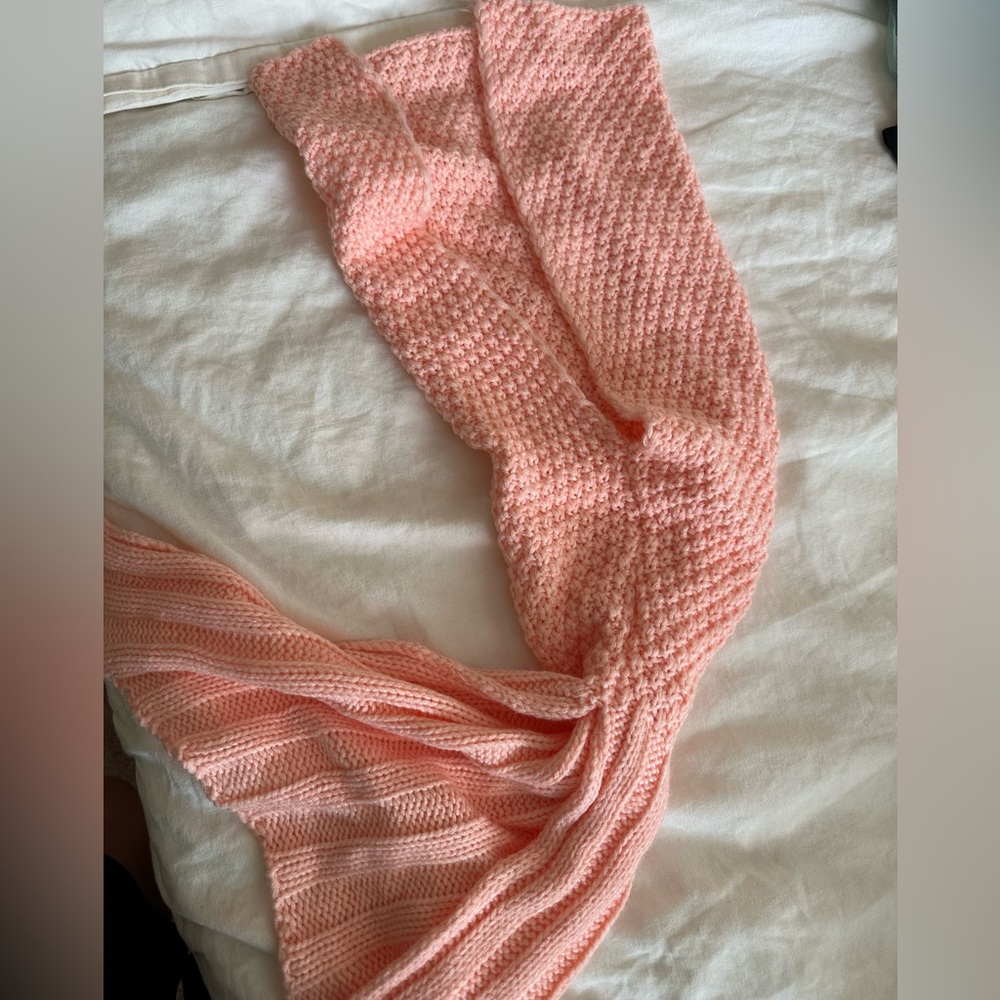 Infant mermaid wrap blanket